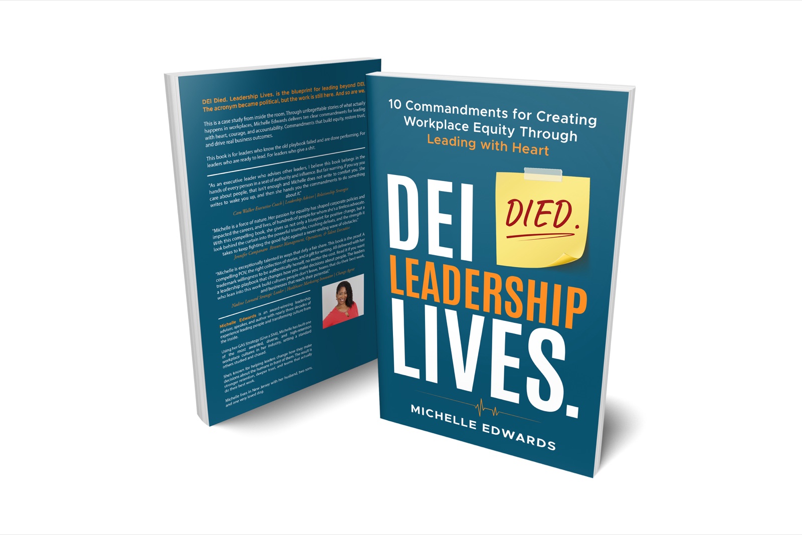 DEI Died. Leadership Lives. book mockup.